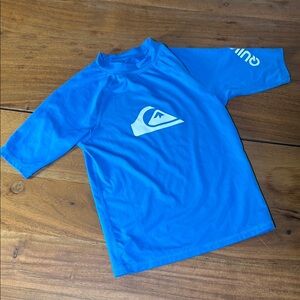 Quiksilver Blue Rashguard Swim Shirt
